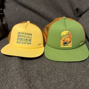 REI PRIDE HATS (2 Lot) One Size Fits All SnapBack Cap Hat